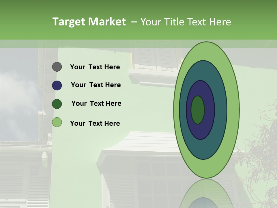 Green Trim Barbados PowerPoint Template