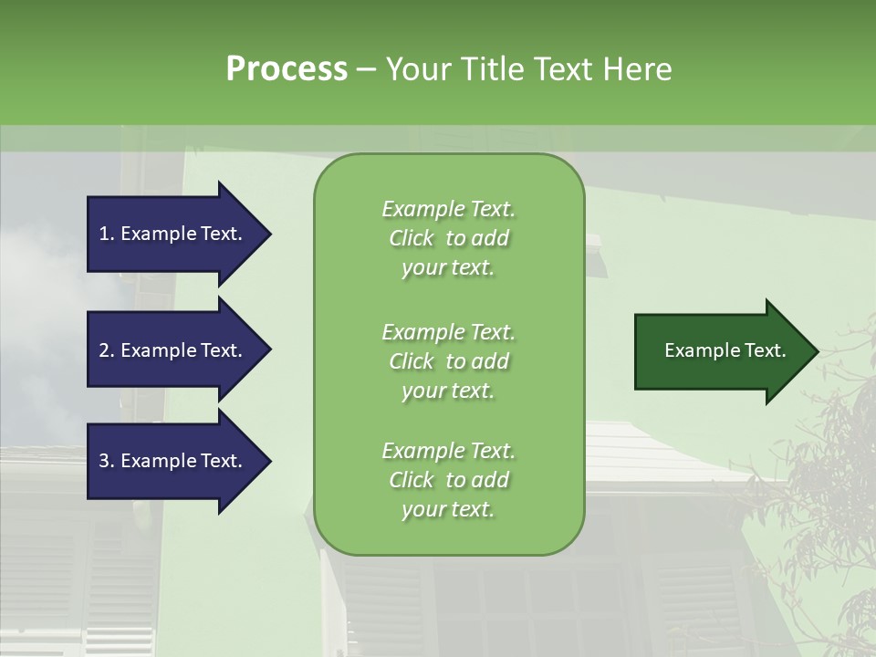 Green Trim Barbados PowerPoint Template