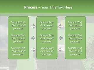 Green Trim Barbados PowerPoint Template