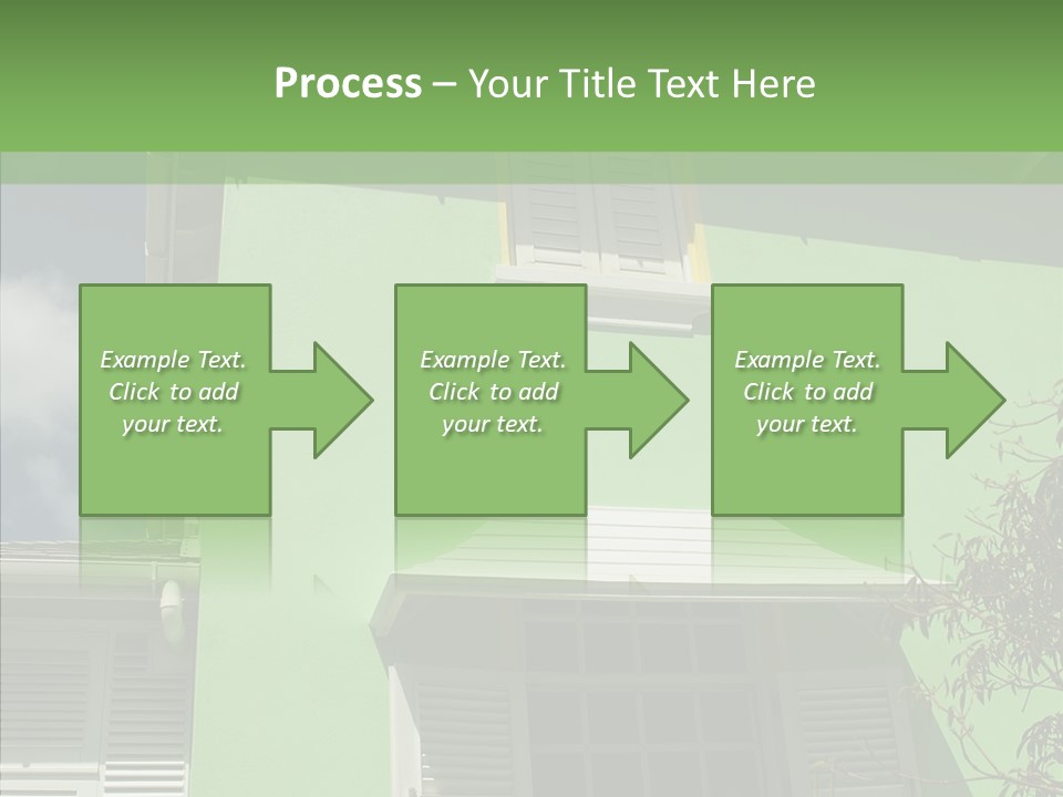 Green Trim Barbados PowerPoint Template