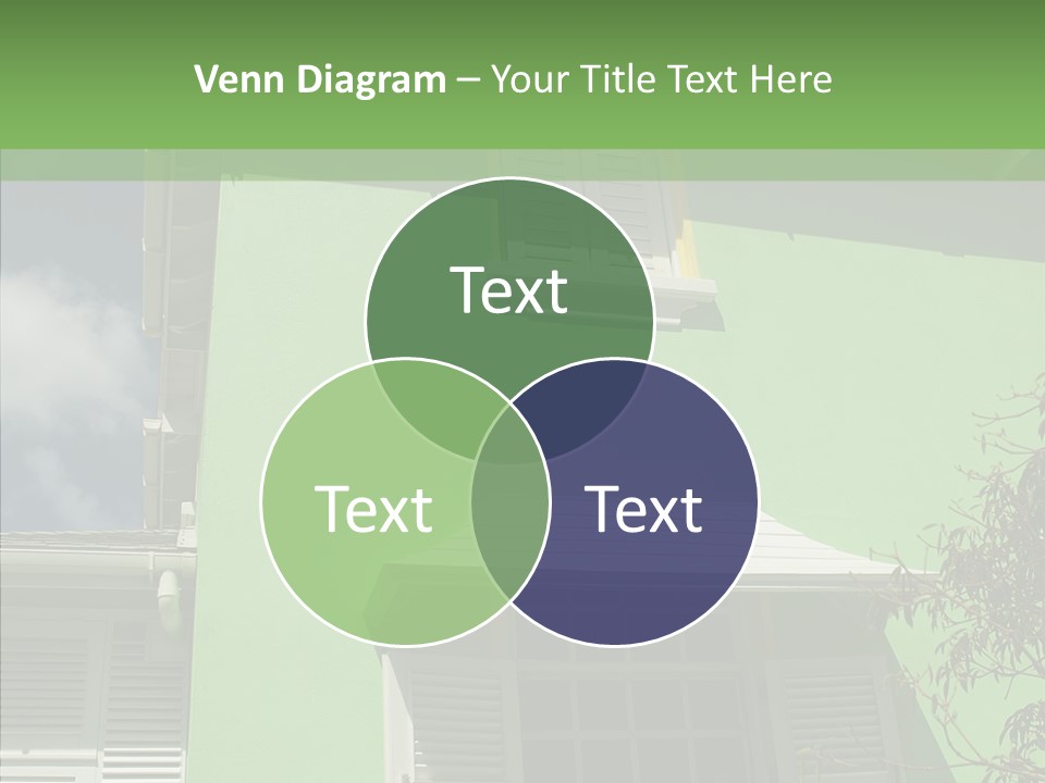 Green Trim Barbados PowerPoint Template