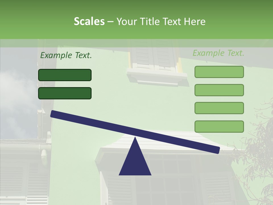 Green Trim Barbados PowerPoint Template
