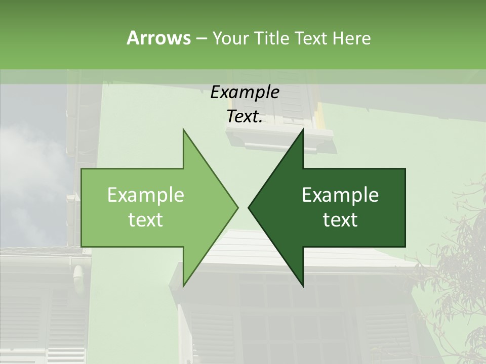 Green Trim Barbados PowerPoint Template