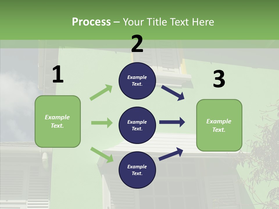 Green Trim Barbados PowerPoint Template