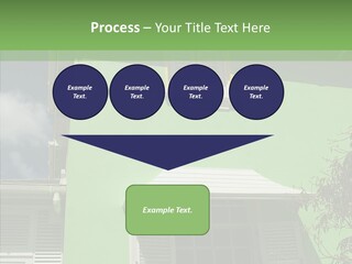 Green Trim Barbados PowerPoint Template