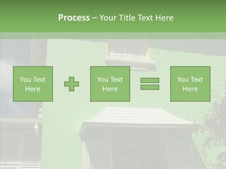 Green Trim Barbados PowerPoint Template