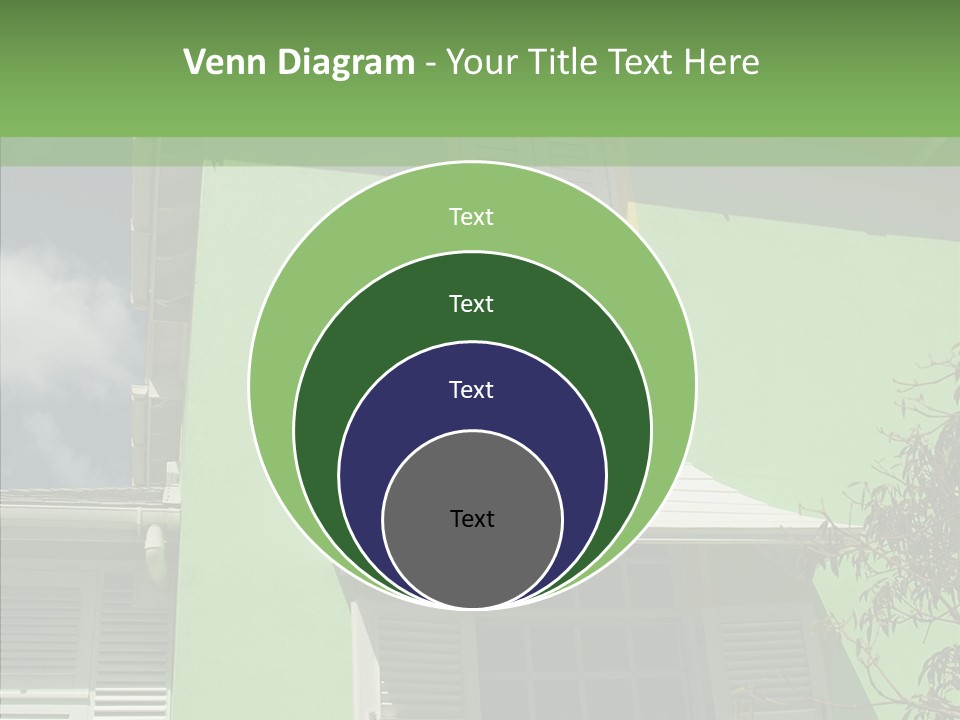 Green Trim Barbados PowerPoint Template