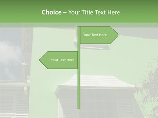 Green Trim Barbados PowerPoint Template