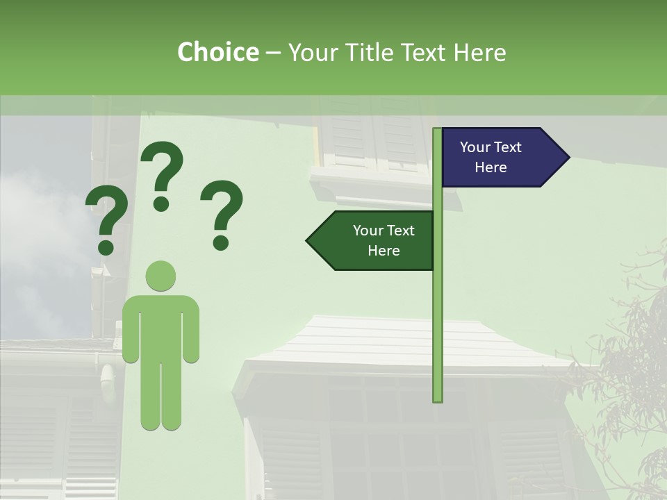 Green Trim Barbados PowerPoint Template