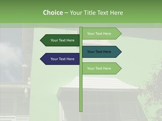 Green Trim Barbados PowerPoint Template