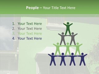 Green Trim Barbados PowerPoint Template