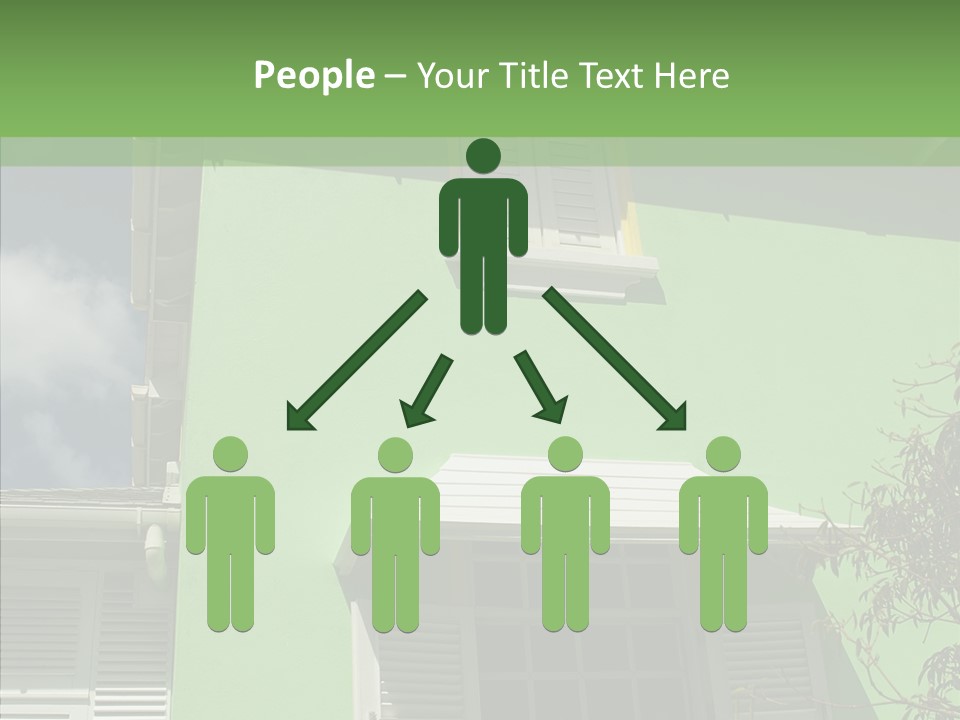 Green Trim Barbados PowerPoint Template