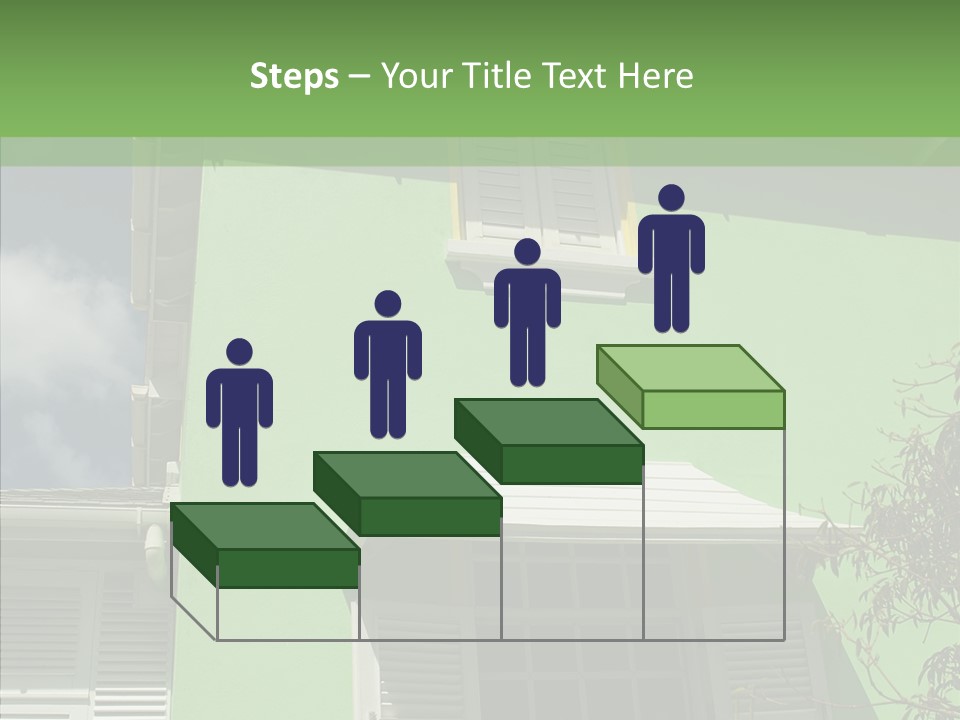 Green Trim Barbados PowerPoint Template