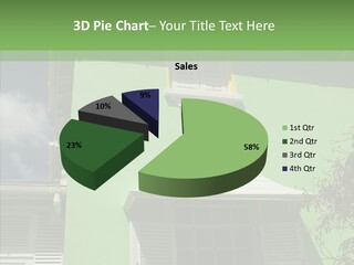Green Trim Barbados PowerPoint Template