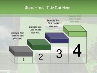 Green Trim Barbados PowerPoint Template
