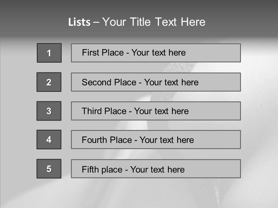 Lingerie Naked Sexy PowerPoint Template