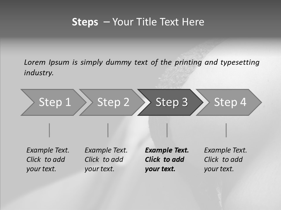 Lingerie Naked Sexy PowerPoint Template