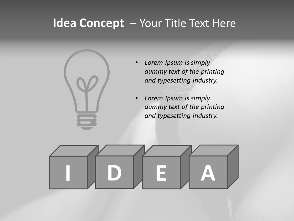 Lingerie Naked Sexy PowerPoint Template