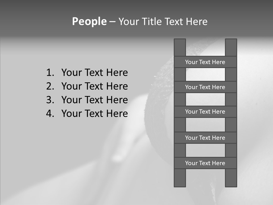 Lingerie Naked Sexy PowerPoint Template