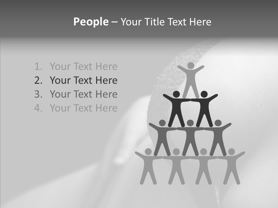 Lingerie Naked Sexy PowerPoint Template