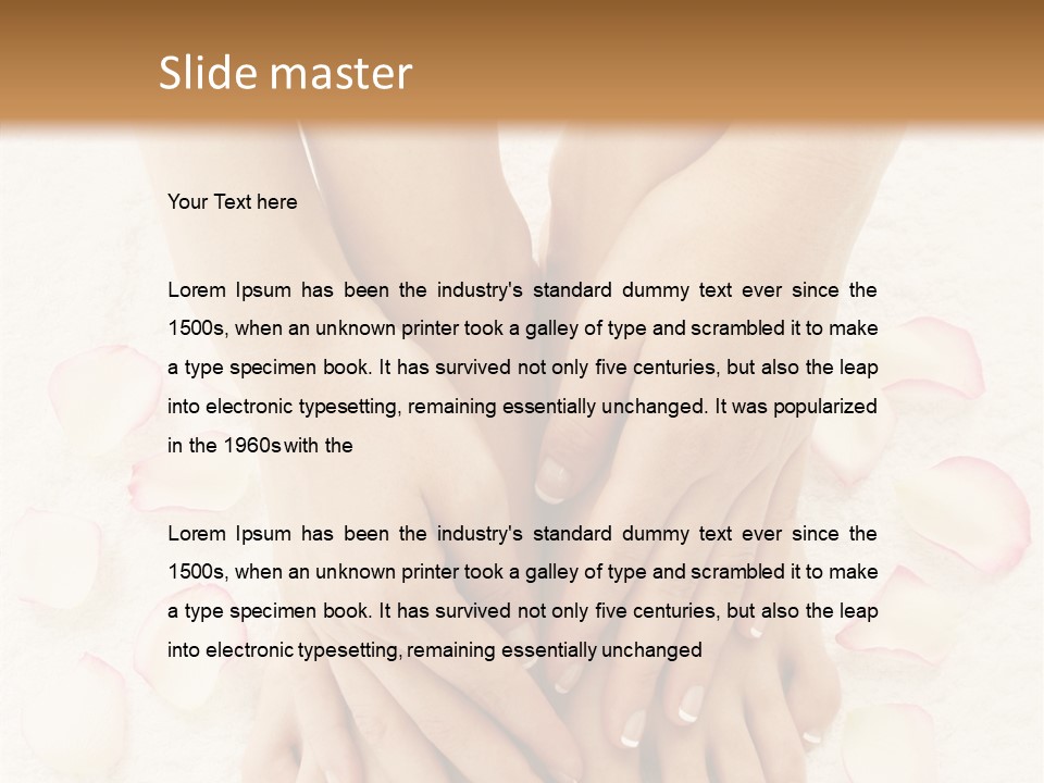 Towel Blossom Botany PowerPoint Template