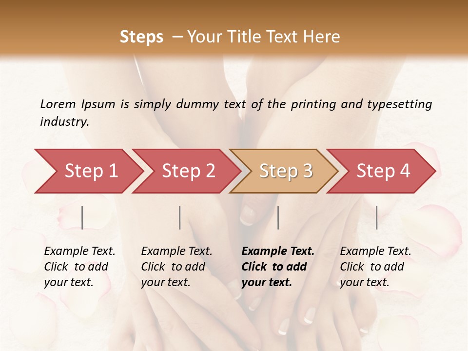 Towel Blossom Botany PowerPoint Template