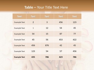 Towel Blossom Botany PowerPoint Template
