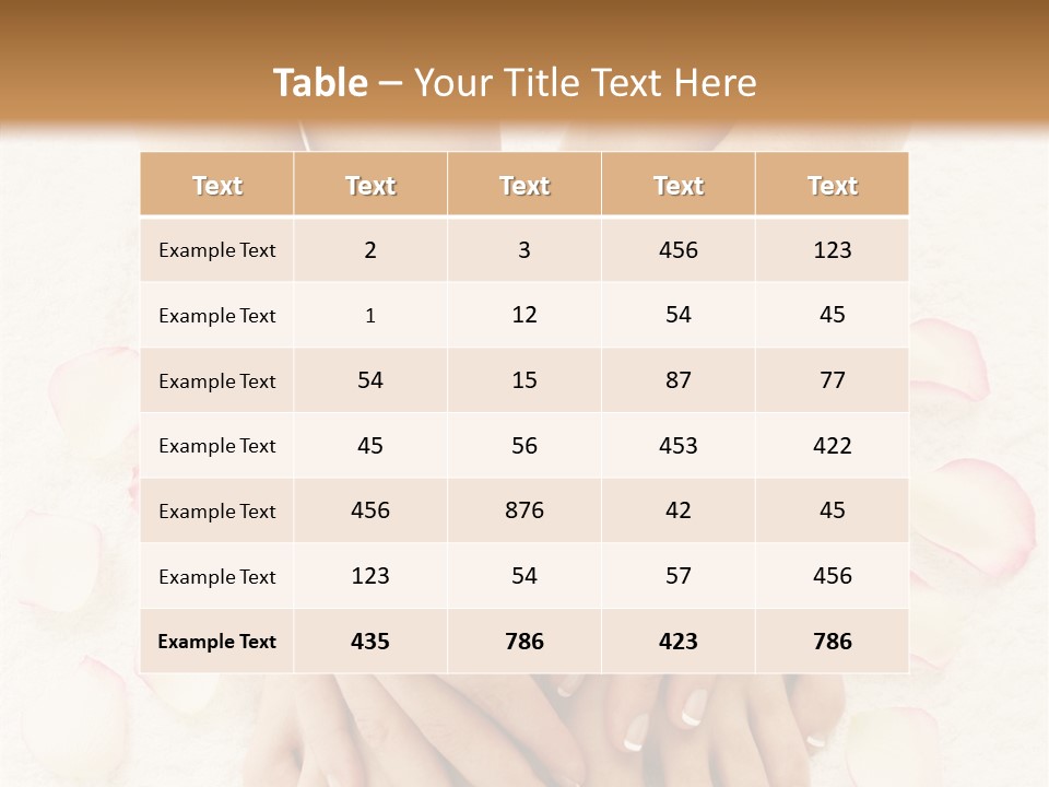 Towel Blossom Botany PowerPoint Template