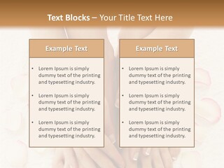 Towel Blossom Botany PowerPoint Template