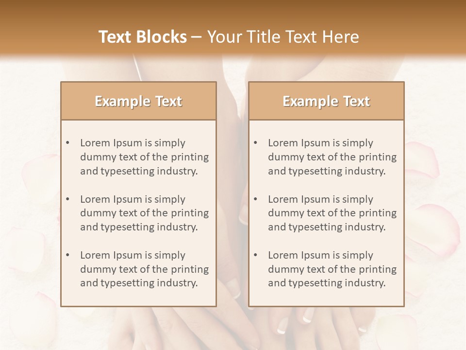 Towel Blossom Botany PowerPoint Template