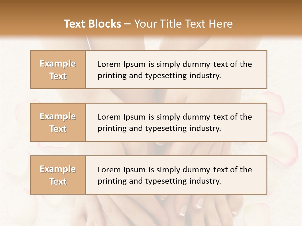 Towel Blossom Botany PowerPoint Template