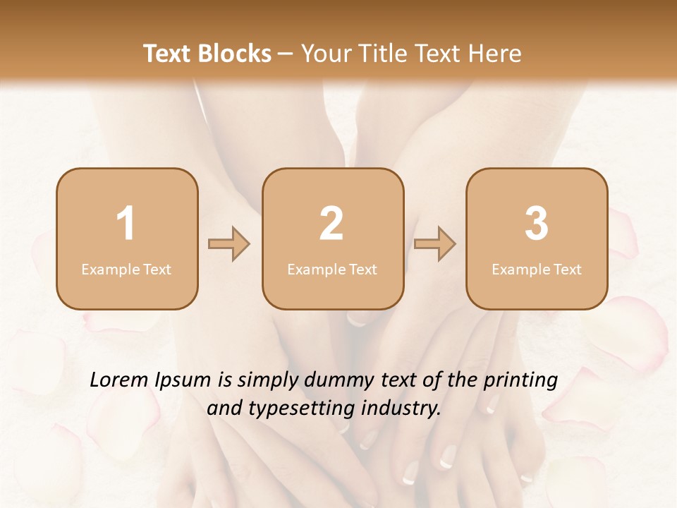 Towel Blossom Botany PowerPoint Template