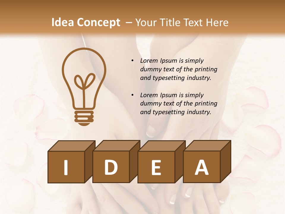 Towel Blossom Botany PowerPoint Template