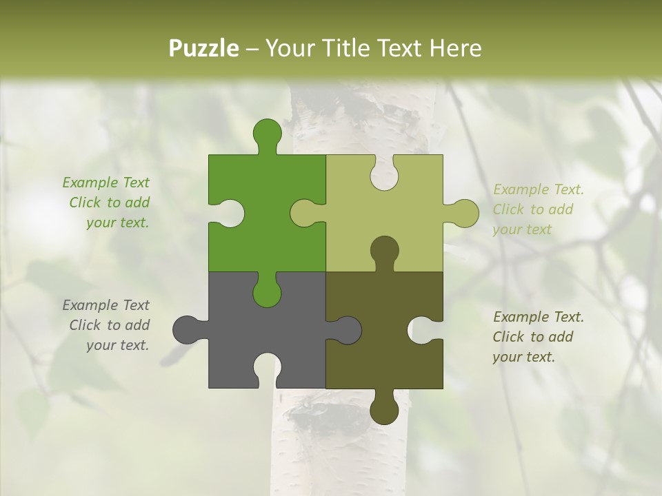 Flora Fragment Verdure PowerPoint Template