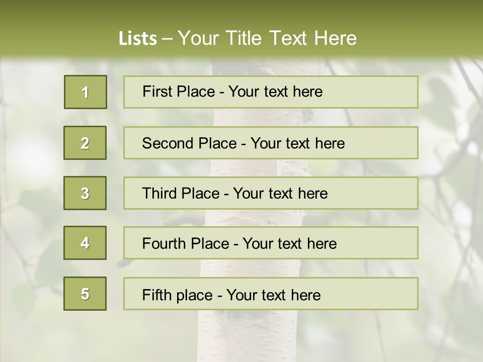 Flora Fragment Verdure PowerPoint Template