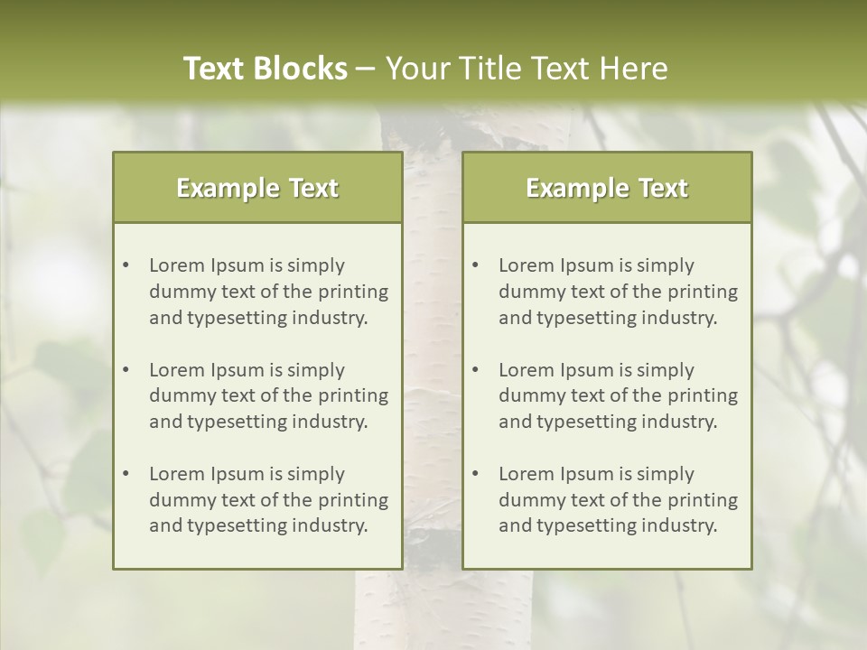 Flora Fragment Verdure PowerPoint Template