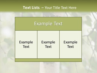Flora Fragment Verdure PowerPoint Template