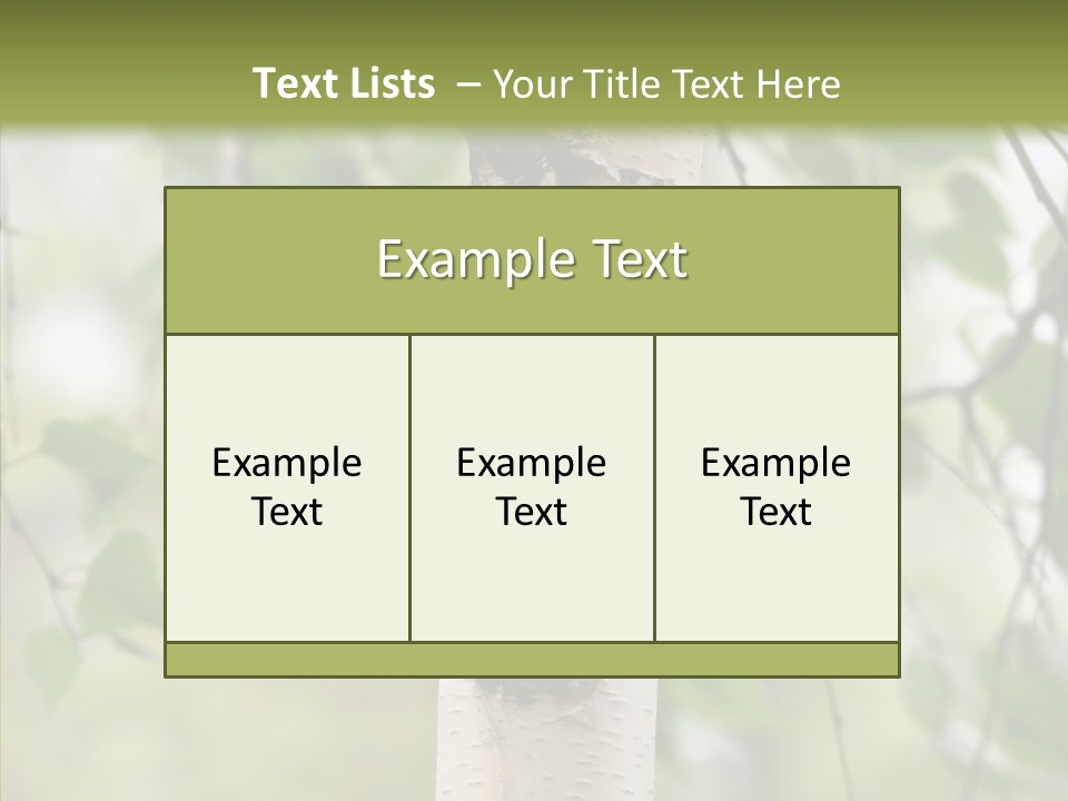 Flora Fragment Verdure PowerPoint Template
