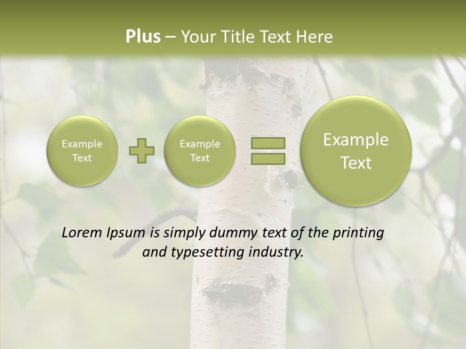 Flora Fragment Verdure PowerPoint Template