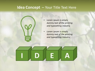 Flora Fragment Verdure PowerPoint Template