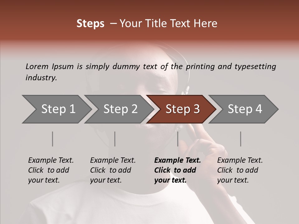 Boy Deejay Passion PowerPoint Template