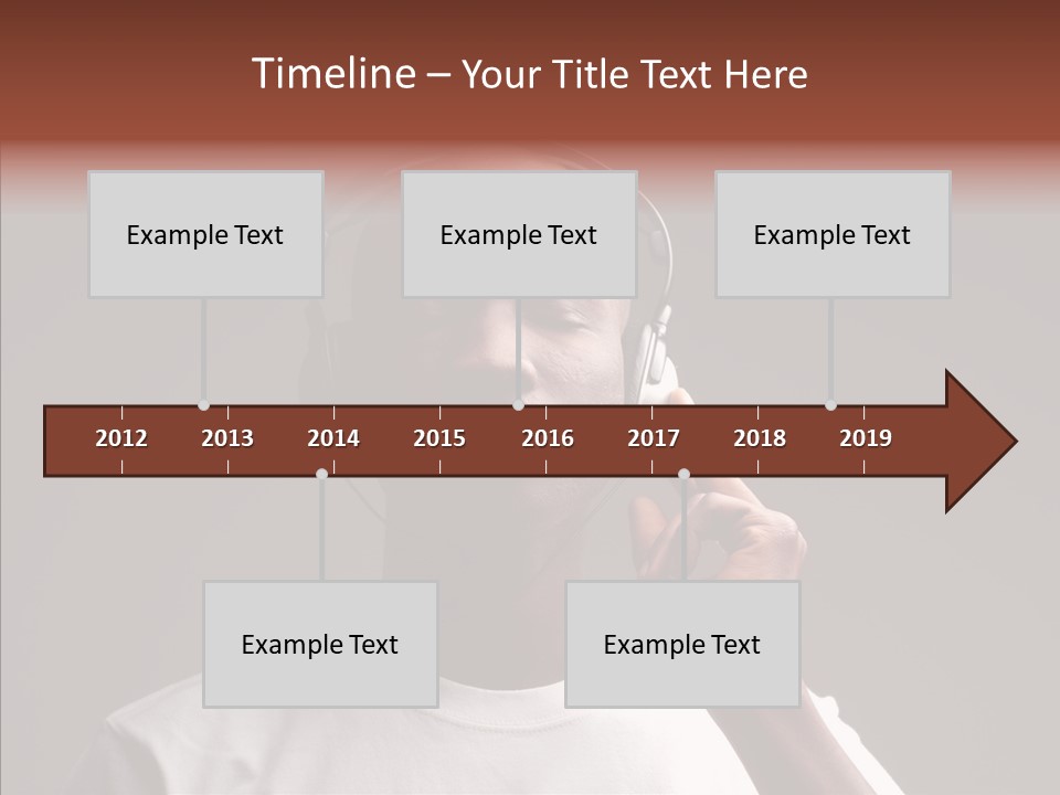 Boy Deejay Passion PowerPoint Template