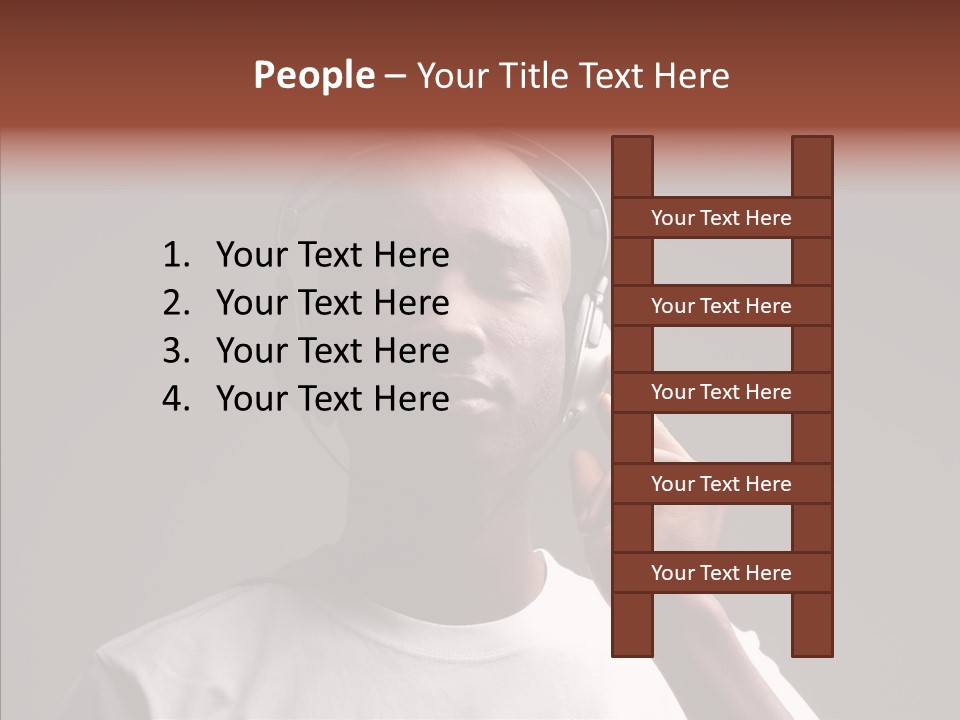 Boy Deejay Passion PowerPoint Template