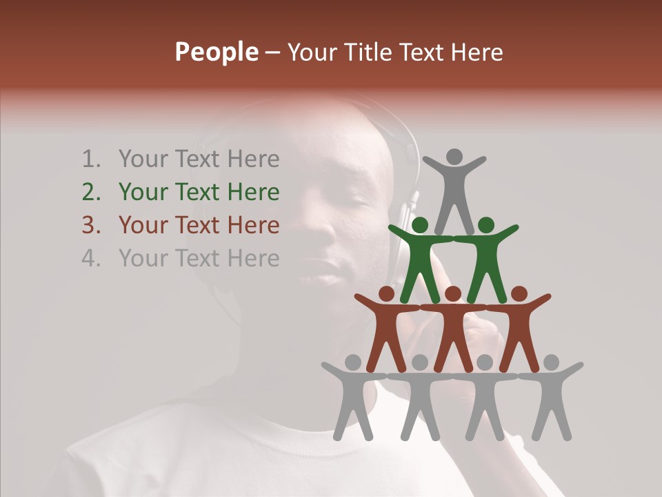 Boy Deejay Passion PowerPoint Template