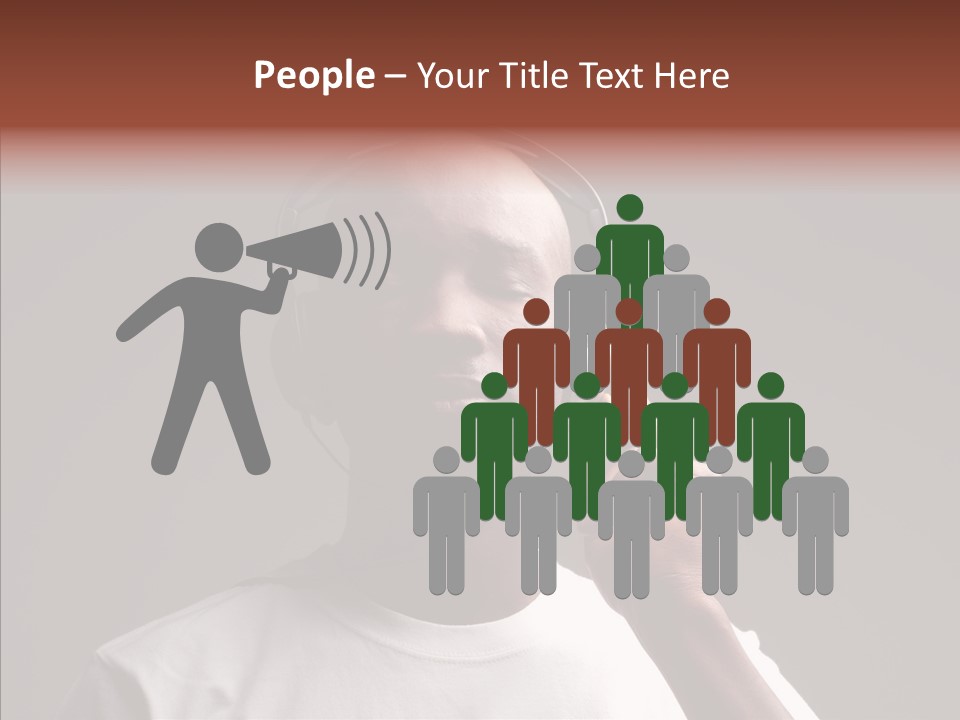 Boy Deejay Passion PowerPoint Template