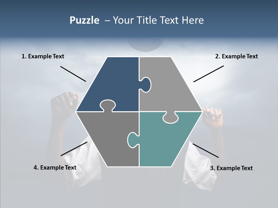 Sky Dribble Boy PowerPoint Template