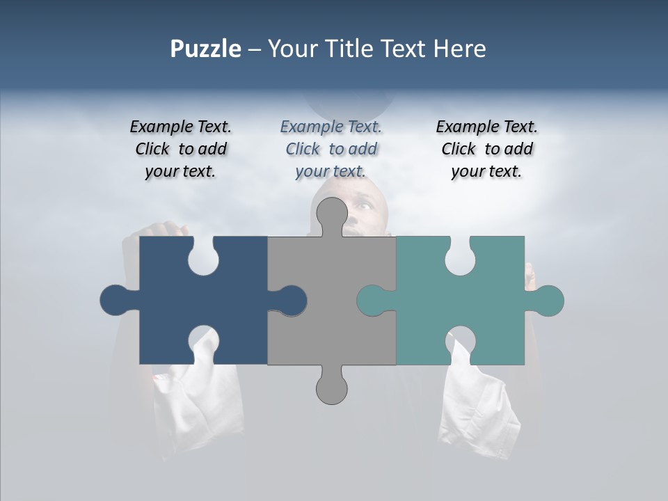 Sky Dribble Boy PowerPoint Template