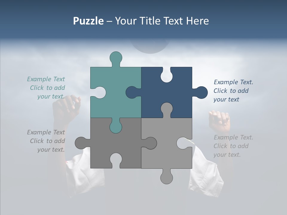 Sky Dribble Boy PowerPoint Template