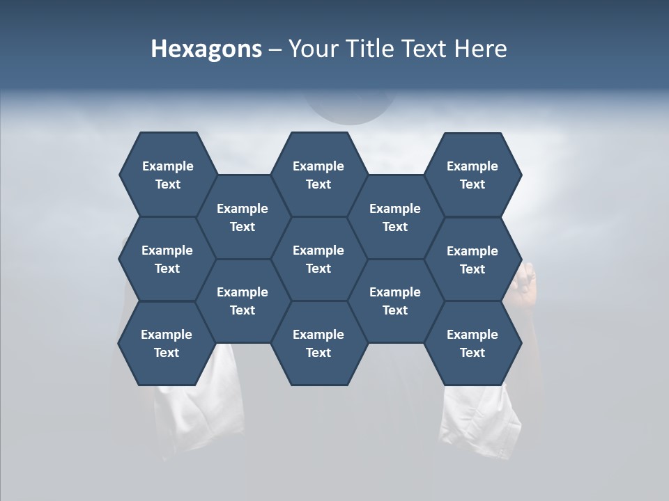 Sky Dribble Boy PowerPoint Template