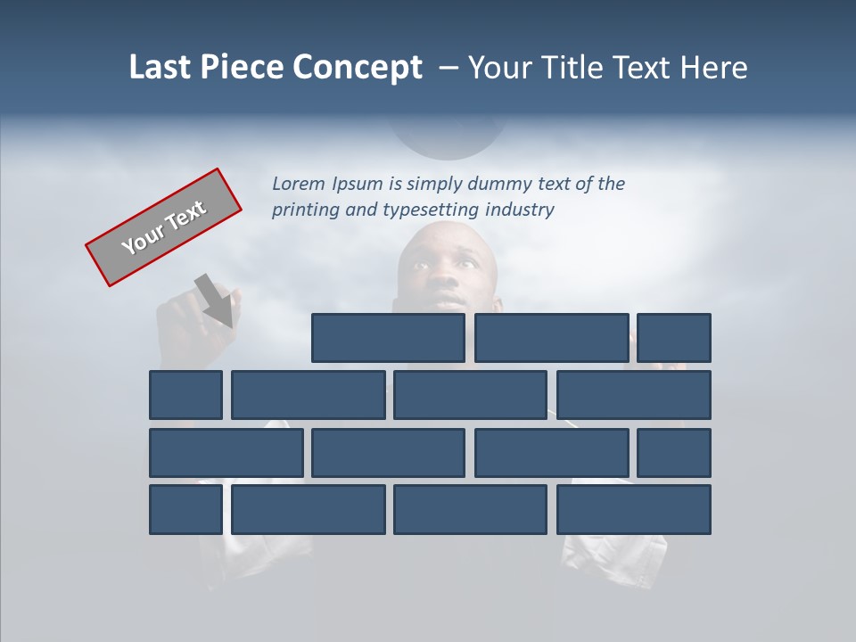 Sky Dribble Boy PowerPoint Template